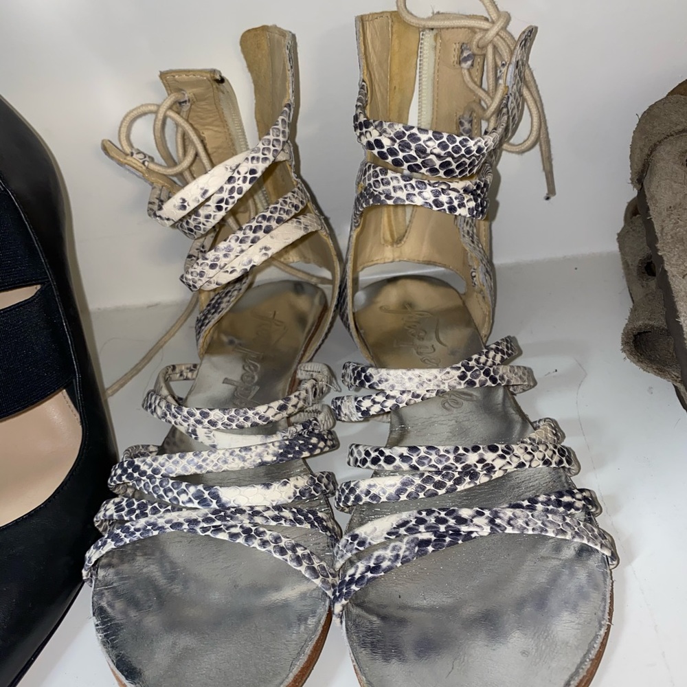 free people snakeskin sandals